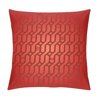 Personality  Seamless Geometric Red Pattern. Network Background. Wickerwork. Decorative Endless Texture For Design Textile, Wrapping Papers, Packages, Tiles Pillow Covers