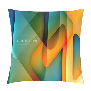 Personality  Triangle Shapes Geometric Abstract Background. 3D Shadow Effects And Fluid Gradients. Modern Overlapping Forms Wallpaper For Your Text Message Pillow Covers