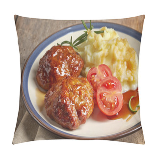 Personality  Juicy Fried Meat Cutlets Pillow Covers