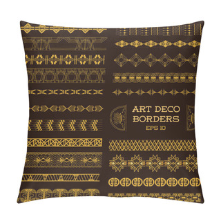 Personality  Art Deco Vintage Borders And Design Elements - Hand Drawn Pillow Covers