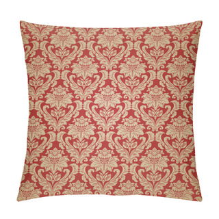 Personality  Beautiful Seamless Wallpaper Background  With Floral Ornament Pillow Covers