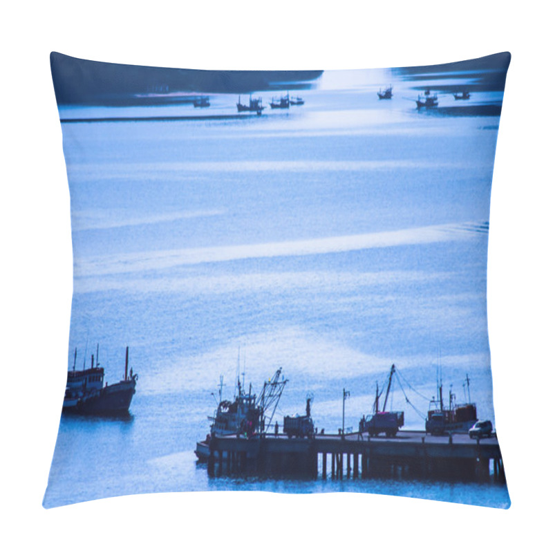 Personality  fishing boat pillow covers