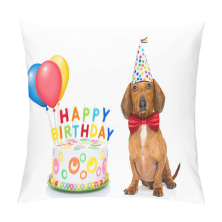 Personality  Happy Birthday Dog Pillow Covers