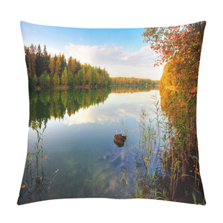 Personality  Autumnal Lake Pillow Covers
