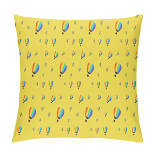 Personality  Colored Background With Different Accessories Pillow Covers