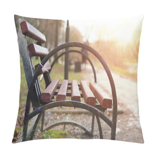 Personality  Sunset Park Bench Pillow Covers