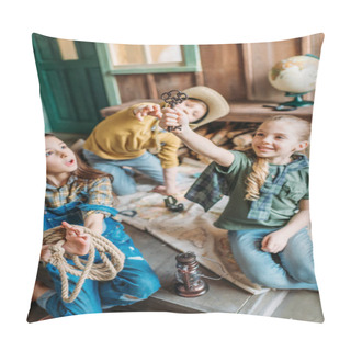 Personality  Kids Playing Treasure Hunt  Pillow Covers