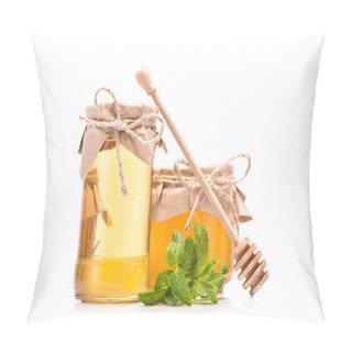 Personality  Fresh Honey In Glass Jars  Pillow Covers