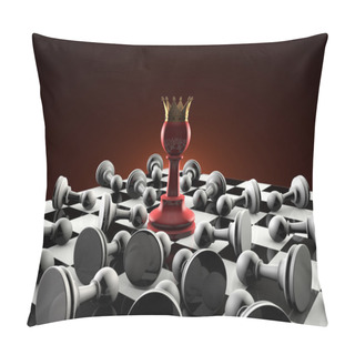Personality  Sect (secret Society). Chess Metaphor. Pillow Covers