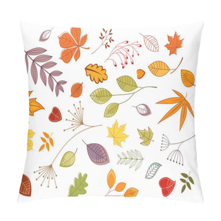 Personality  Autumnal Leaves And Plants Pillow Covers