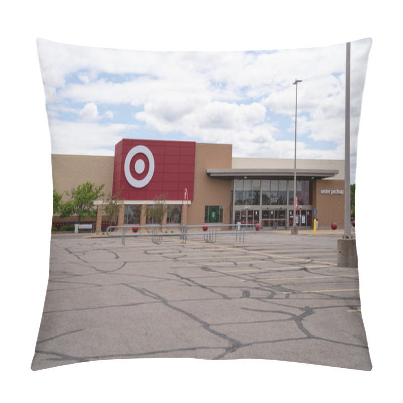 Personality  Minneapolis, Minnesota - May 29, 2020: The Crystal Target Store Is Closed For The Safety Of Employees And Customers In Anticipation Of Riots And Looting In The Death Of George Floyd Pillow Covers