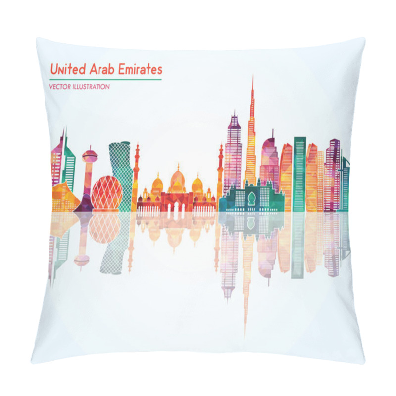 Personality  United Arab Emirates Skyline Silhouette Pillow Covers
