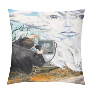 Personality  Allegory Of Love And Separation.Oil Painting Pillow Covers