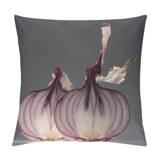 Personality  Halves Of Ripe Red Onion Pillow Covers