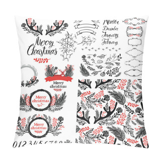 Personality  Merry Christmas Set Pillow Covers