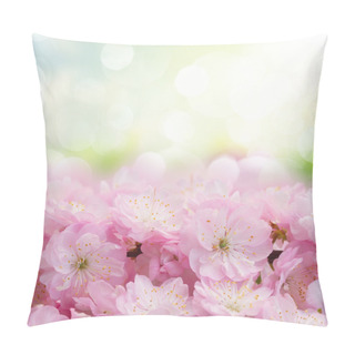 Personality  Blossoming Pink Tree Flowers Pillow Covers