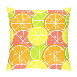 Personality  Citrus Fruit Seamless Pattern Pillow Covers