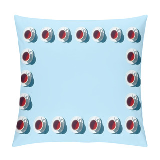 Personality  Frame From Tea Cups  Pillow Covers