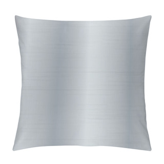 Personality  Texture Panorama Of Silver Metal With Reflection Pillow Covers