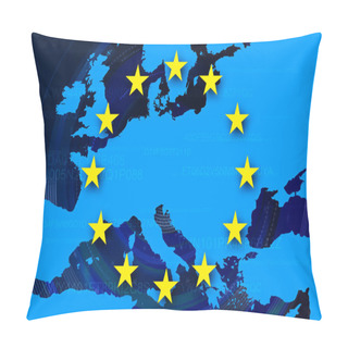 Personality  European Union Flag Background Pillow Covers