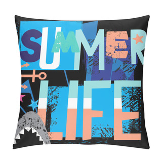 Personality  Summer Print For T-shirts, Textiles, Paper, Web. Original Design. Pillow Covers