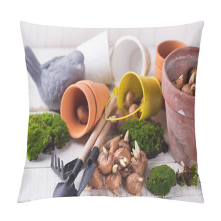 Personality  Bulb Of Spring Flowers Pillow Covers