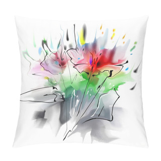 Personality  Beautiful Floral Background. Pillow Covers