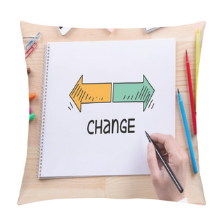 Personality  BUSINESS, CHANGE CONCEPT Pillow Covers