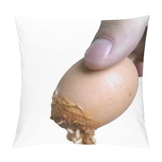 Personality  Finger Holding Rotten Egg Smell Putrid Worm Thread Pillow Covers