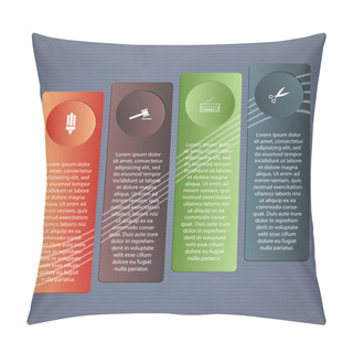 Personality  Conceptual Vector Illustration With Folders And Place For Your Text. For Different Business Design Pillow Covers