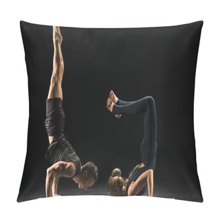 Personality  Couple Performing Acroyoga  Pillow Covers