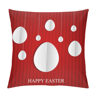 Personality  Easter Card. Vector Illustration Pillow Covers
