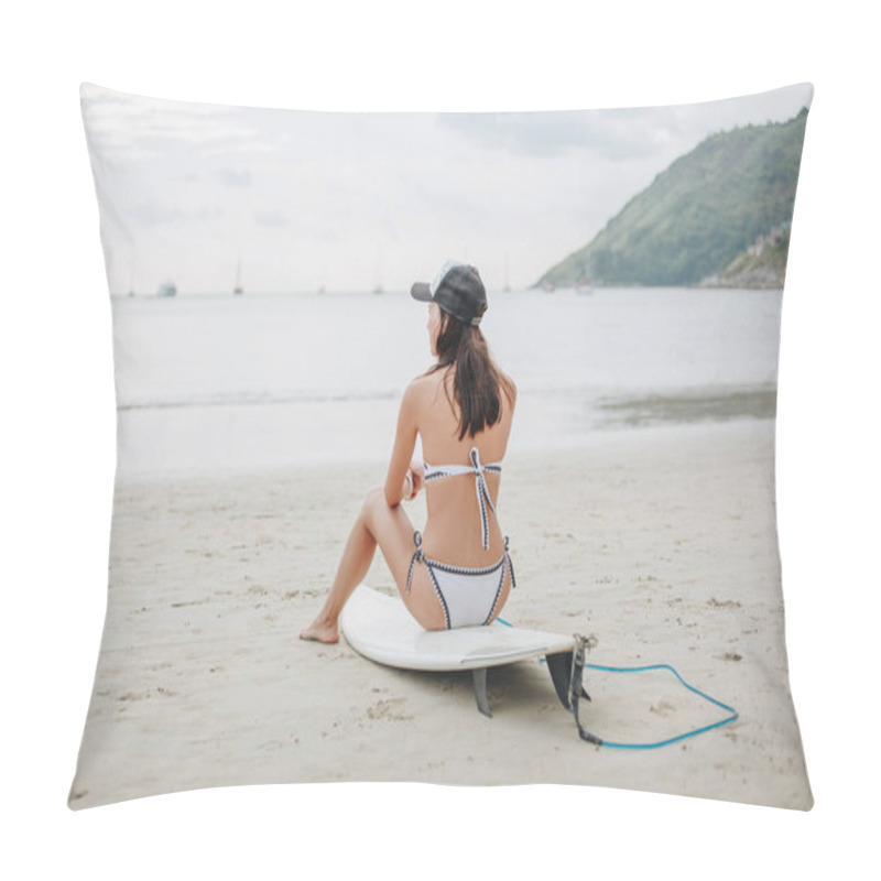 Personality  Surfer On Beach Pillow Covers