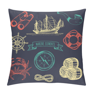 Personality  Vintage Nautical Adventures Set Pillow Covers
