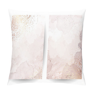 Personality  Beige Quartz Geode Vector Design Frame Pillow Covers