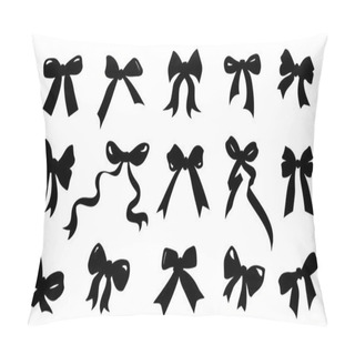 Personality  Ribbon Bow Silhouettes Pillow Covers