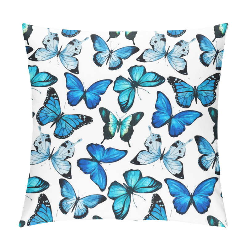 Personality  Watercolor butterfly pattern vector pillow covers