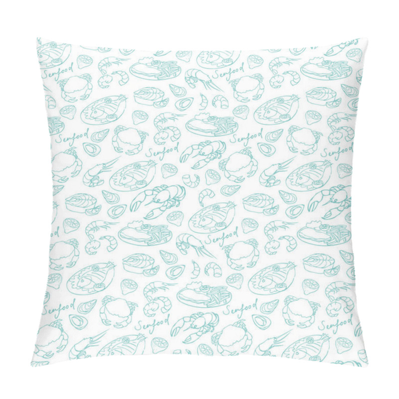 Personality  Seafood  pattern pillow covers