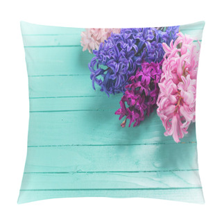 Personality  Background With Fresh Flowers Hyacynths  Pillow Covers