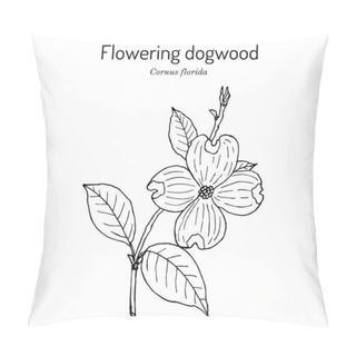 Personality  Flowering Dogwood Cornus Florida , State Flower Of North Carolina Pillow Covers