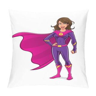 Personality  Superhero Girl Standing Pillow Covers