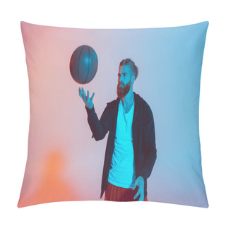 Personality  Young Man With Basketball Ball Pillow Covers