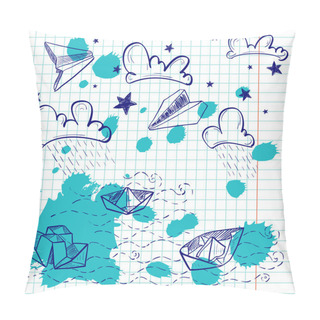 Personality  Paper Boats, Paper Planes And Inkblots Pillow Covers