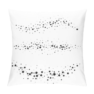 Personality  Falling Star. Star Trail Isolated On White Background.  Pillow Covers