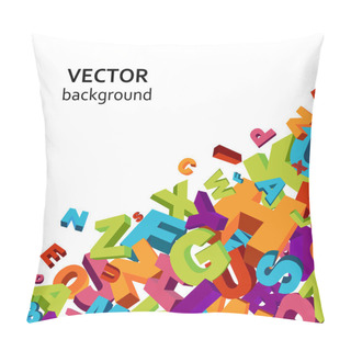 Personality  Letters Background Pillow Covers