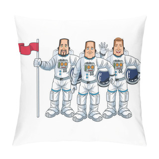 Personality  Astronaut Space Cartoon Design Pillow Covers