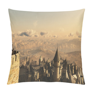 Personality  Solitary Knight Guarding The Battlements Pillow Covers
