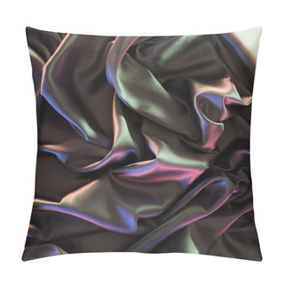 Personality  Colored Beautiful Shiny Silk Fabric Background Pillow Covers