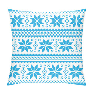 Personality  Traditional Ornamental Christmas Knitted Pattern - Nordic Style Pillow Covers