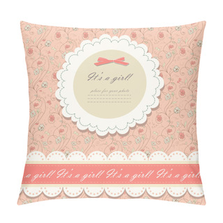 Personality  Color Pink Floral Background Vector Pillow Covers